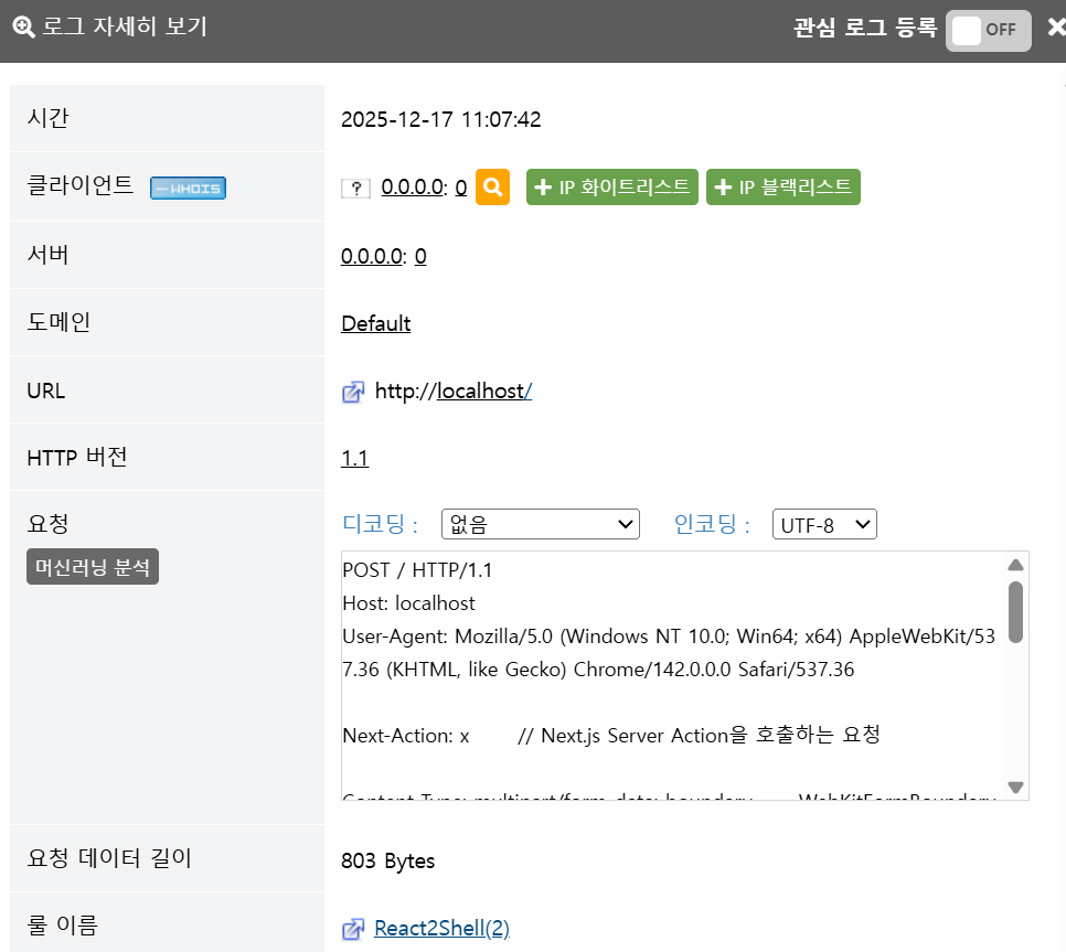 2025年12月 脆弱性レポート] React2Shell (CVE-2025-55182)